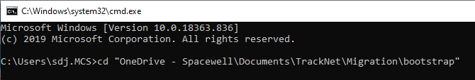 c. Go to the bootstrap folder cd.png