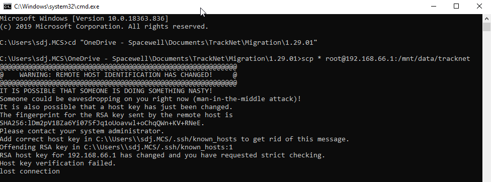 may require remove existing fingerprints from ssh file when encountering this error.png