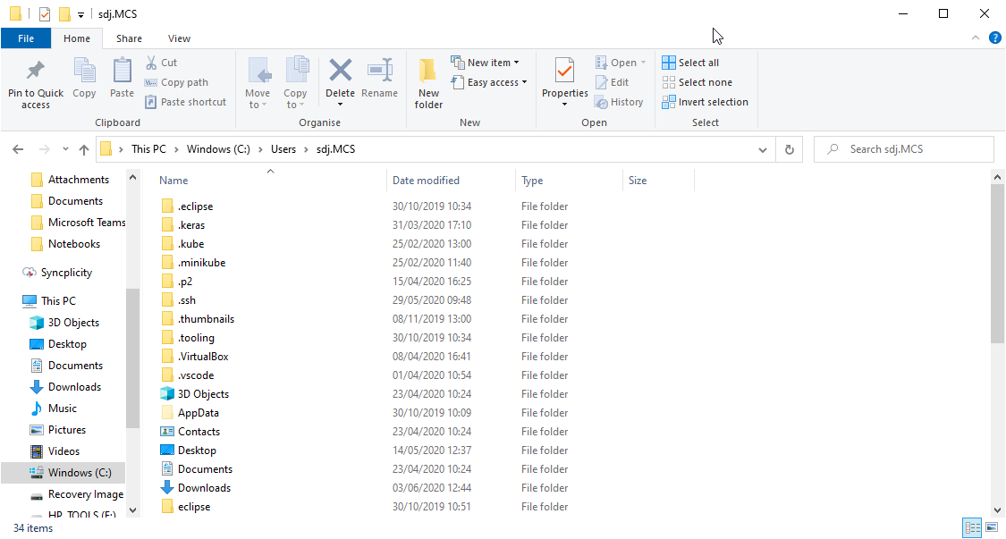 1. Go to the .ssh folder of your user.png